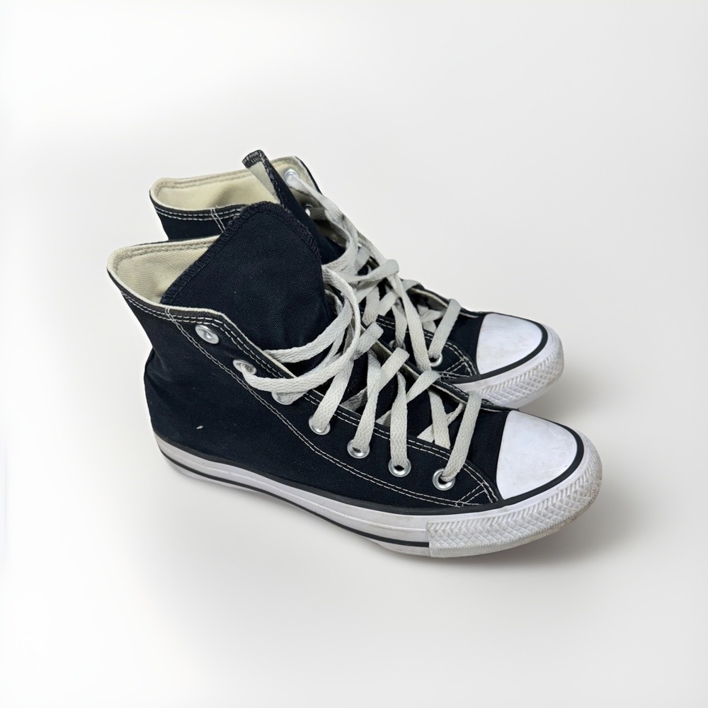 Converse Chuck Taylor All Star High Top Sneakers Women's 7 Black Canvas Shoes